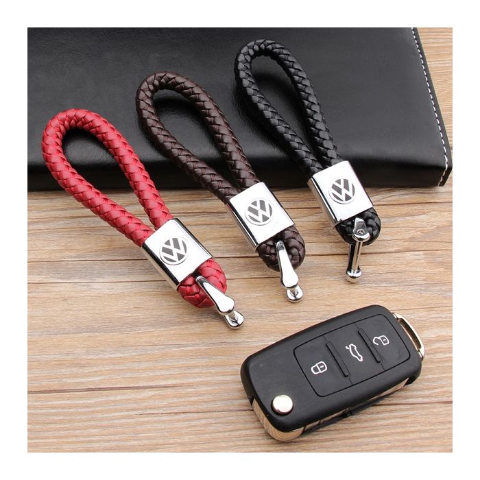 Vw keychain leather deals
