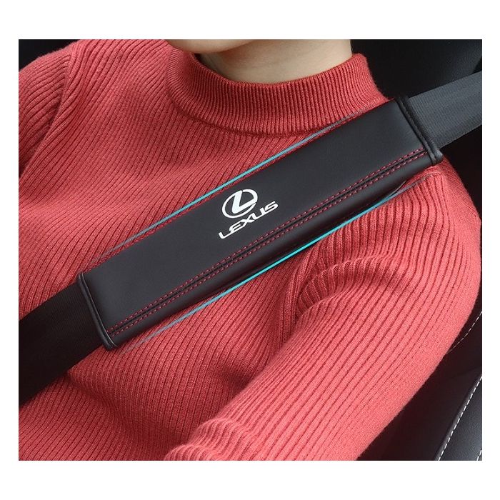 Lexus seat belt covers leather shoulder pad