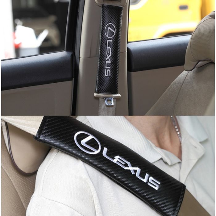 Lexus seat belt covers (carbon style)