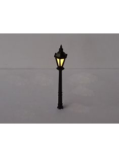  Black color yellow LED light miniature architectural model street lamp light in 5 scales 